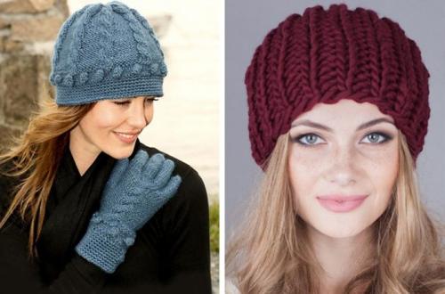 Вязаная шапка без помпона. Выбор схем вязания шапок 20 Вязаная шапка без помпона. Выбор схем вязания шапок 20