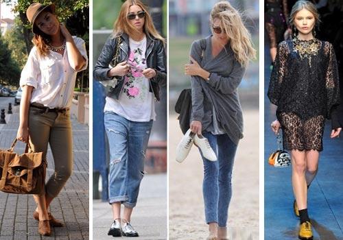 С чем носить ботинки с меховым отворотом. 04