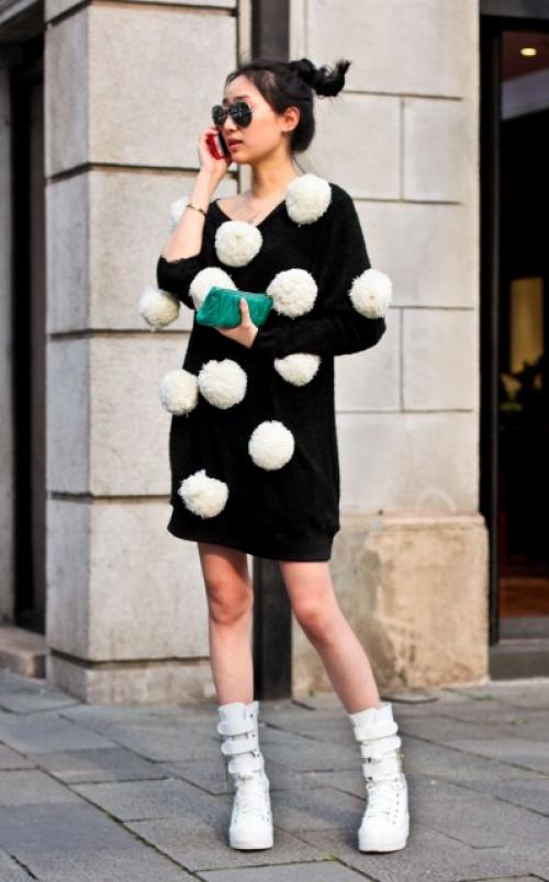 Как украсить черное платье платком. Идеи декорирования черного платья