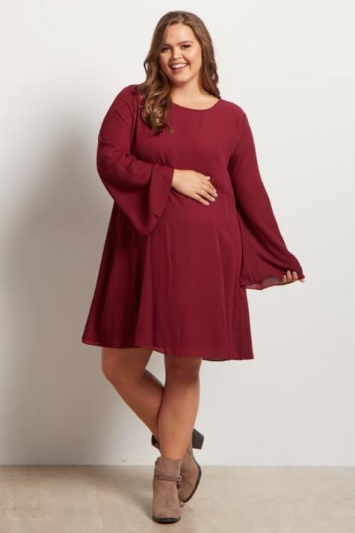 Мода для полных женщин за 40 в 2019 году осень-зима. Платья для полных женщин осень-зима 2019-2020 фото