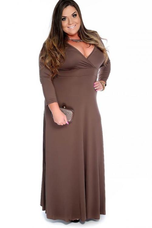 Мода для полных женщин за 40 в 2019 году осень-зима. Платья для полных женщин осень-зима 2019-2020 фото