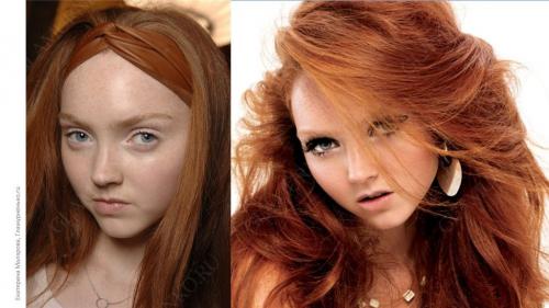 Базовый гардероб для цветотипа теплая осень. Цвет волос осеннего цветотипа 06