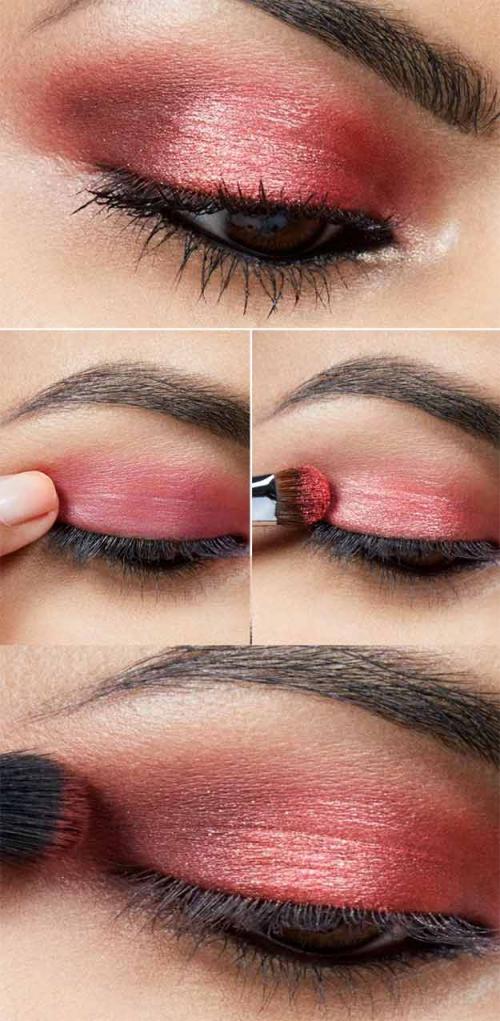 Макияж в красных тонах. Макияж с красными тенями: пошаговые инструкции