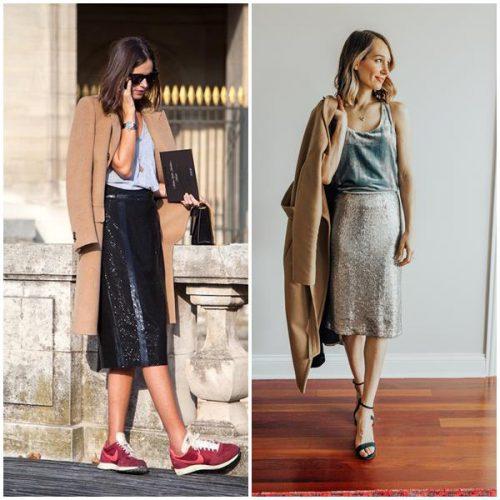 Юбка с пайетками золотая. С чем носить юбку с пайетками в будничной жизни