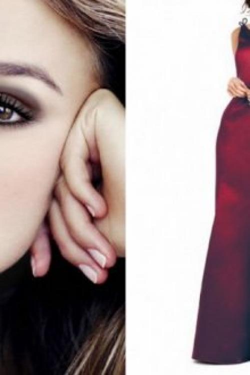 Макияж черный с красным. 