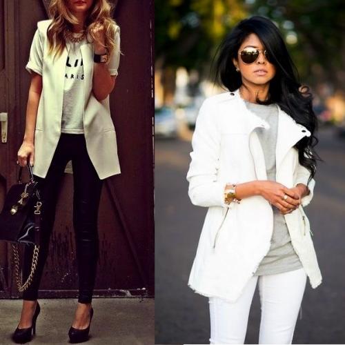 Пиджак женский, как украсить. Фото модных моделей женских белых пиджаков