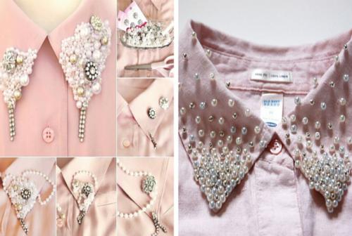 Как украсить черный пиджак своими руками. Очаровательный воротничок