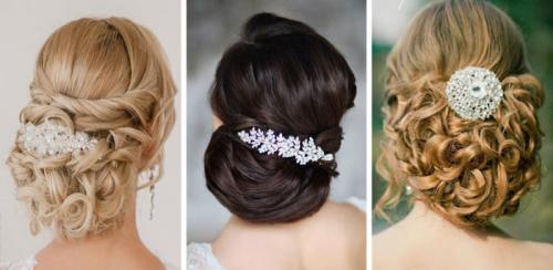 Пучок с накладными прядями. Объемный пучок