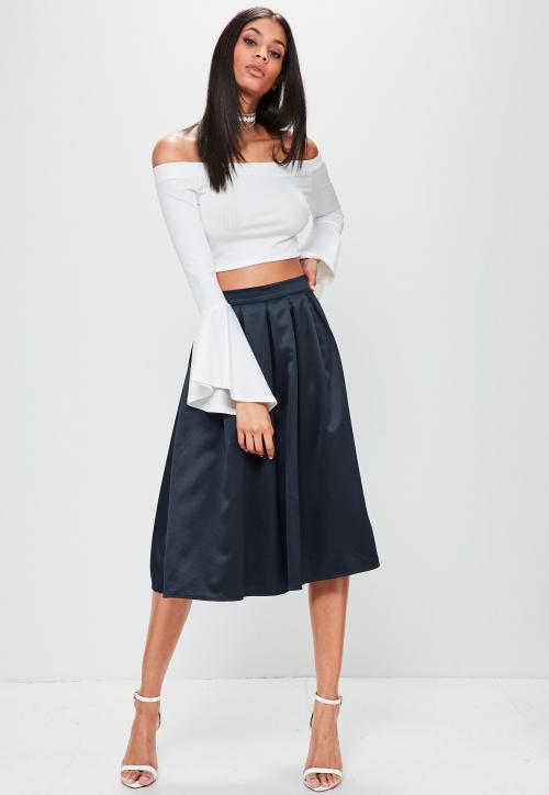 Юбка из атласной ткани. Кэжл