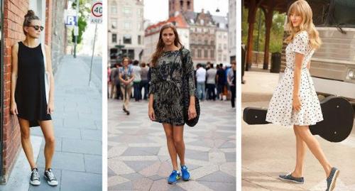 Платье и кеды на выпускной. Кеды с платьем