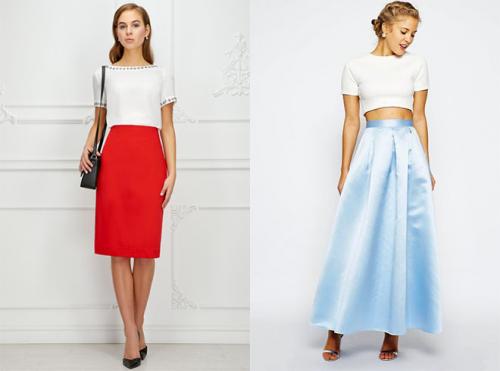 Юбка из атласа карандаш. Образ кокетки 13