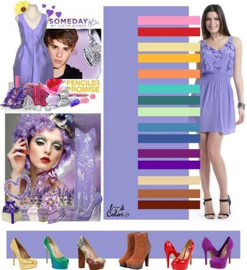 Сочетание фиолетового цвета в интерьере. Таблица сочетания фиолетового цвета в одежде с другими цветами