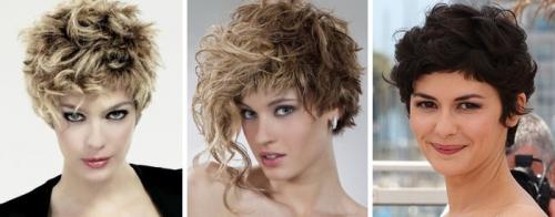Стрижки для кудрявых волос молодящие. Стильные стрижки для коротких волнистых и пушистых волос