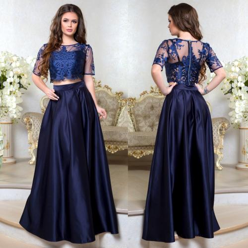 Юбка из атласной ткани. Кэжл