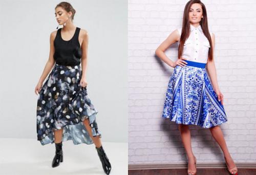 Юбка из атласа карандаш. Образ кокетки