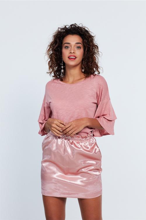 Юбка из атласной ткани. Кэжл