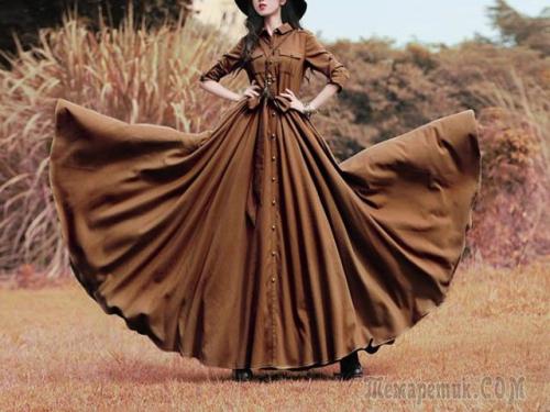 Юбка из атласа карандаш. Образ кокетки 14