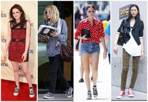 С чем можно носить бордовые кеды. Более подробно о некоторых сочетаниях цветов