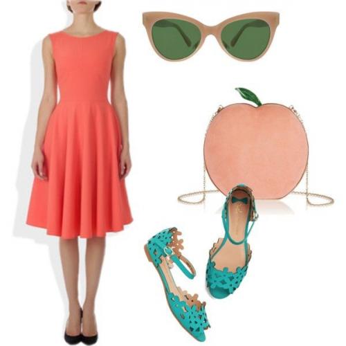 Бижутерия к коралловому платью. О том, какие украшения подойдут к коралловому платью, фото