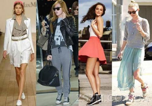 С чем можно носить бордовые кеды. Более подробно о некоторых сочетаниях цветов