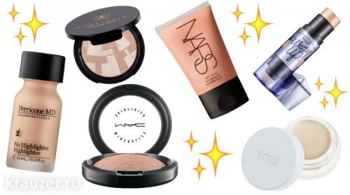 Для чего нужен хайлайтер в макияже. Область использования хайлайтера 14