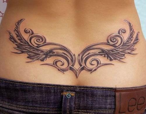 Тату орнамент на пояснице. Красивые тату на пояснице для девушек и женщин: идеи