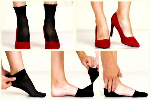 Капроновые носки под туфли. 5 полезных лайфхаков с носками