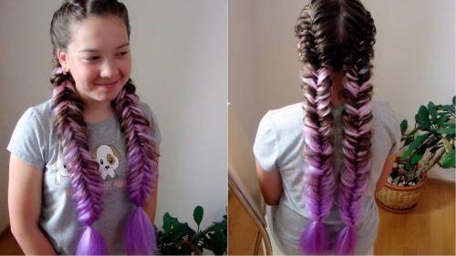 Косы с канекалоном на короткие волосы. 8 нестандартных способов использовать канекалон в прическе