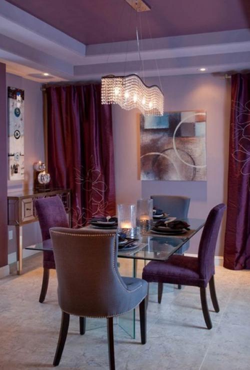 Сливовый цвет сочетание в интерьере. Сливовый цвет в интерьере в закладки 13