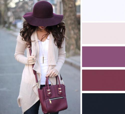 С чем сочетается сливовый. Как носить сливовый цвет 05