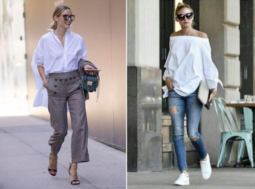 С чем носить белую футболку оверсайз. Стиль oversize: как носить объёмные вещи и выглядеть стройной