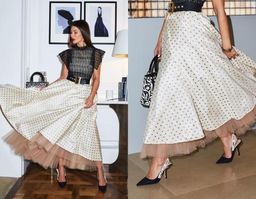 С чем носить плиссированную юбку в горошек. Юбка в горошек - роскошные модели по типу фигуры