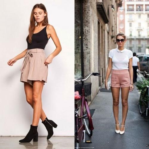 Шорты с высокой посадкой. Модели шорт с высокой талией для девушек и женщин на 2020 год