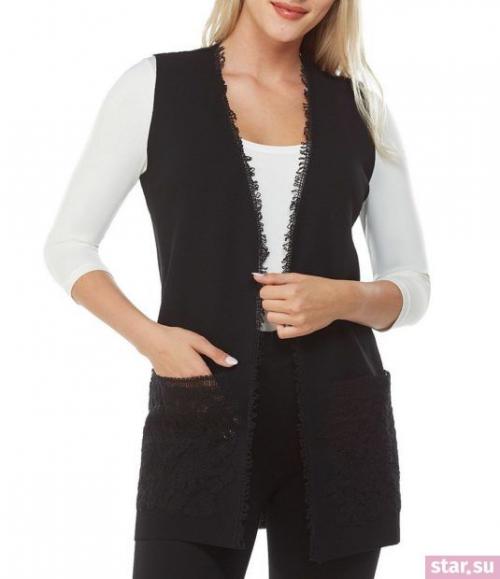 С чем носить жилетку трикотажную. С чем носить удлиненный жилет без рукавов летом