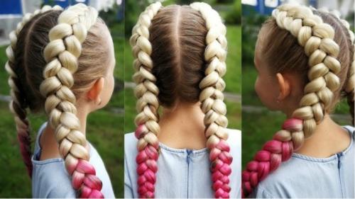 Косы с искусственными прядями. Искусственный материал 05 Косы с искусственными прядями. Искусственный материал 05