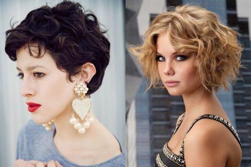 Стрижка на средние тонкие волосы вьющиеся. На короткие волосы