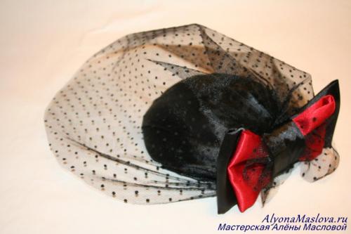 Шляпка таблетка из фетра своими руками. Шляпка таблетка с вуалью