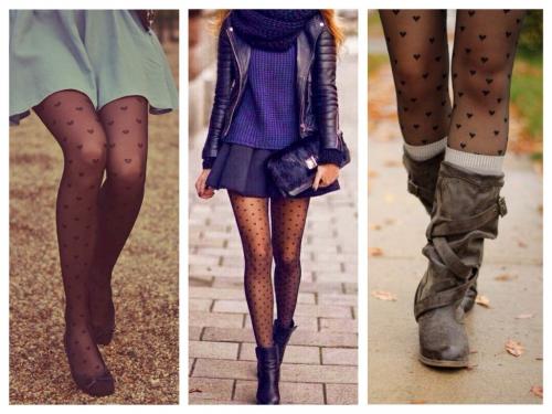 С чем носить сливовые колготы. Играем с фактурой и рисунком: фантазийные, ажурные и разноцветные колготки
