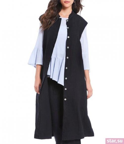 С чем носить жилетку трикотажную. С чем носить удлиненный жилет без рукавов летом