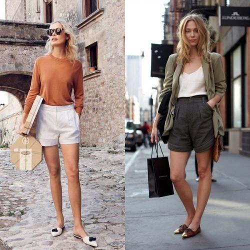 Шорты с высокой посадкой. Модели шорт с высокой талией для девушек и женщин на 2020 год