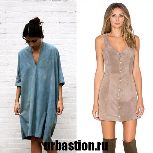 С чем носить замшевый сарафан. Уникальные фасоны замшевого платья на 2019 год по типу фигуры на фото