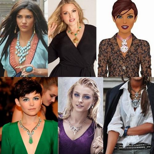 Как носить украшения с разными вырезами. Какие украшения носить с разными вырезами