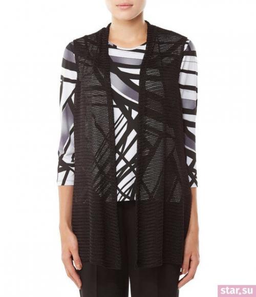 С чем носить жилетку трикотажную. С чем носить удлиненный жилет без рукавов летом