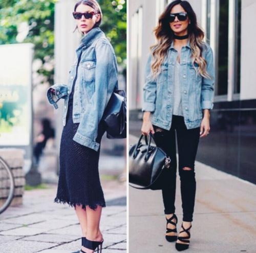 С чем носить куртку оверсайз джинсовую. Как носить джинсовку оверсайз: 6 модных идей на лето.