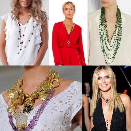 Как носить украшения с разными вырезами. Какие украшения носить с разными вырезами