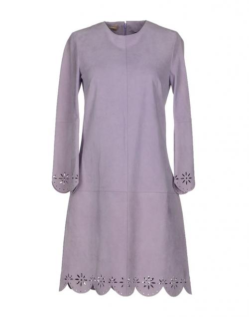 Замшевое платье для полных. Актуальные фасоны