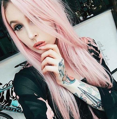 Блондинка с розовым отливом. Модный блонд 11