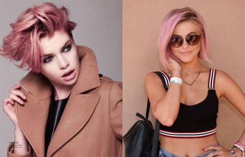 Блондинка с розовым отливом. Модный блонд 04