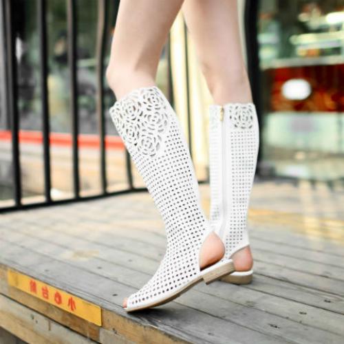 Открытые сапоги. Разновидности летних сапог.