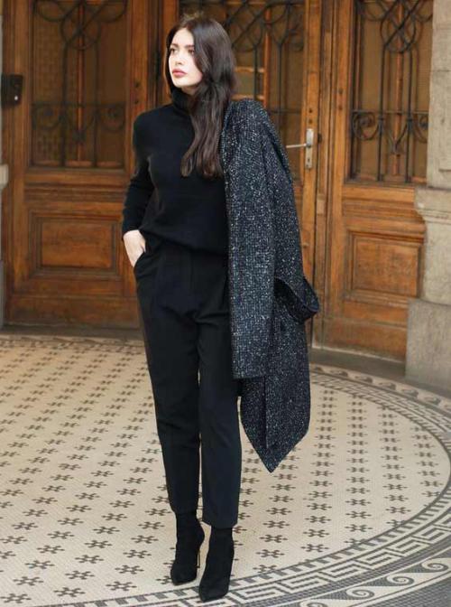 Total black стиль мужской. В стиле total black: как не выглядеть скучно в черном цвете